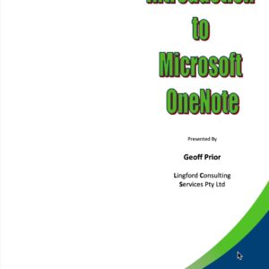 Introduction to Microsoft OneNote – Training Manual